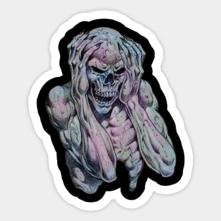 Skeletonal Scream Sticker